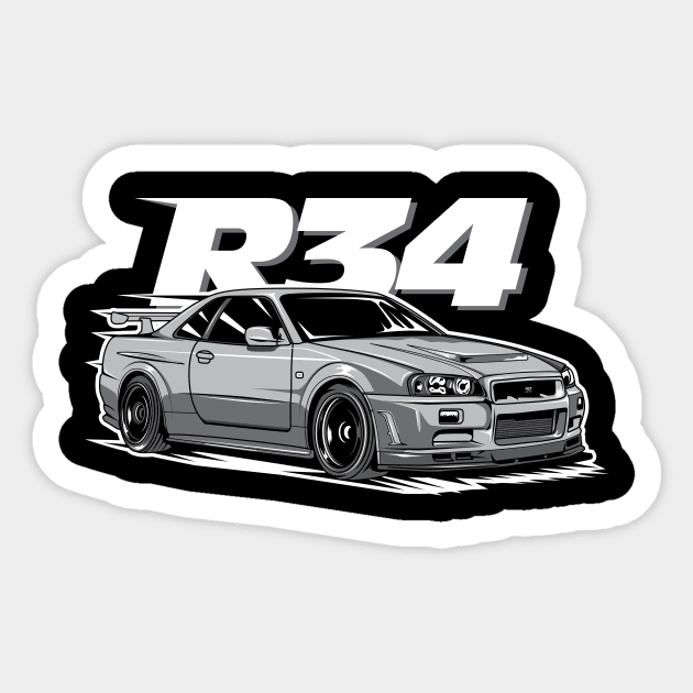 R34!!! Sticker by melsa